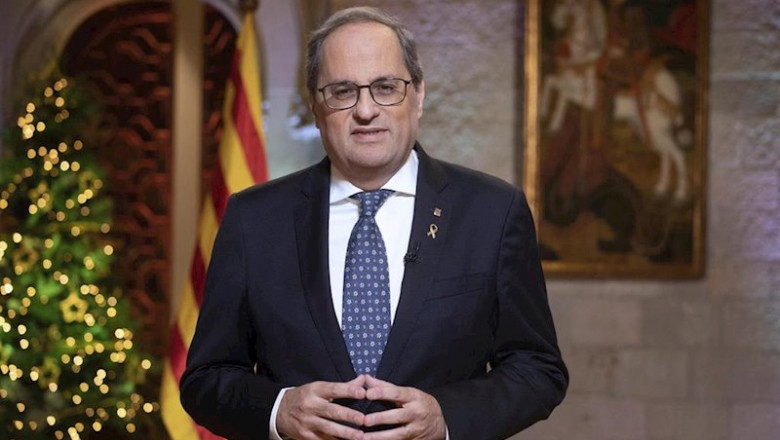 ep el presidente de la generalitat quim torra en su mensaje institucional de fin de ano el 30 de