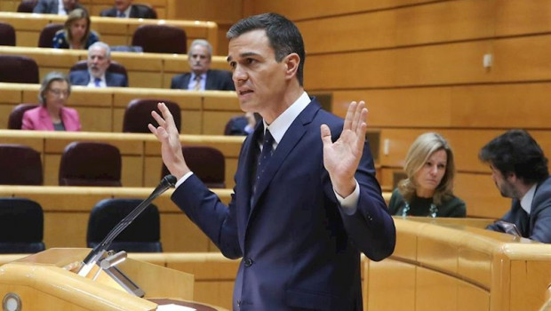 ep el presidente del gobierno pedro sanchez durante el pleno en el senado