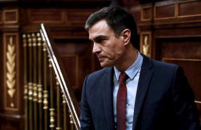 ep el presidente del gobierno pedro sanchez tras su intervencion en el pleno celebrado este jueves