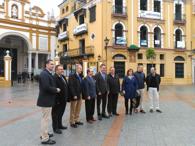 Espadas visita a las obras del entorno de la basílica de la Macarena | EUROPA PRESS ep espadas visitalas obrasentornola basilicala macarena