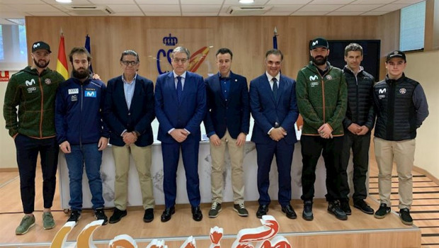 ep foto de familia de la presentacion de las tres competiciones internacionales de deportes de