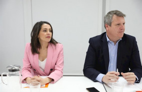 ep la presidenta de ciudadanos ines arrimadas y el vicesecretario primero del partido carlos