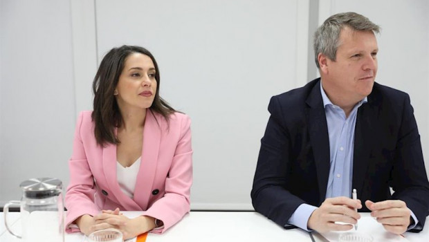 ep la presidenta de ciudadanos ines arrimadas y el vicesecretario primero del partido carlos