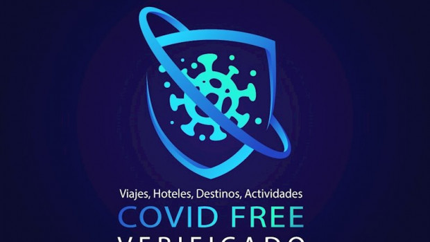 ep logotipo del certificado covid free para el turismo