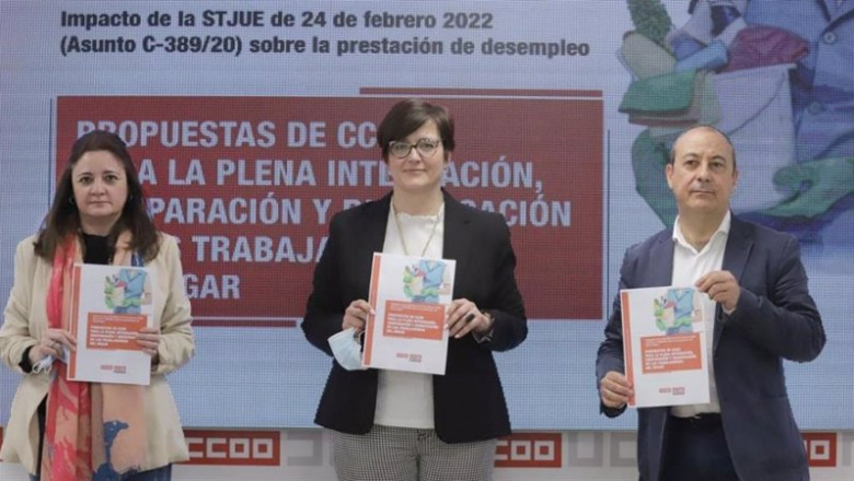 Presentación informe de CCOO sobre trabajadoras del hogar | CCOO ep presentacion informe de ccoo sobre trabajadoras del hogar