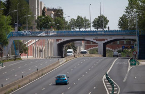 ep tramo de la autopista de la m-30 durante la desescalada por el covid-19 en madrid