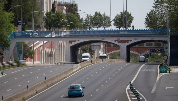 ep tramo de la autopista de la m-30 durante la desescalada por el covid-19 en madrid