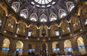 ep vista general del palacio de la bolsa a 14 de marzo de 2022 en madrid espana