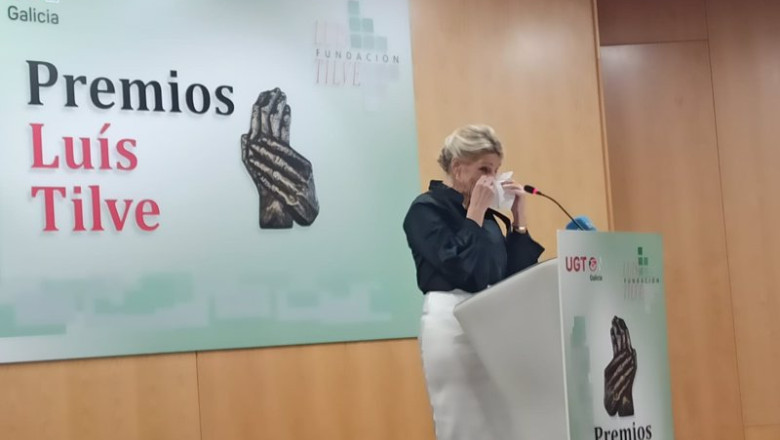 Yolanda Día en su intervención en los Premios Luís Tilve | EUROPA PRESS ep yolanda dia en su intervencion en los premios luis tilve