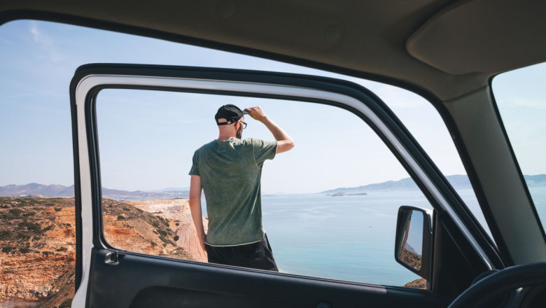 dest greece milos theme car van roadtrip gettyimages 1002213424 universal within usage period 97902