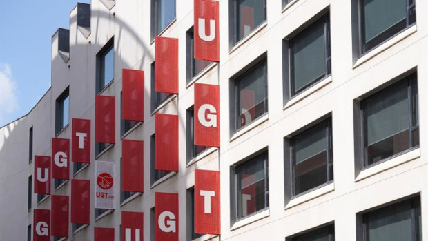 ep archivo   fachada de la sede de ugt catalunya a 29 de abril de 2026 en barcelona cataluna espana