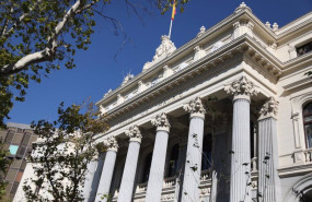 ep archivo   fachada del palacio de la bolsa de madrid a 28 de octubre de 2021 en madrid espana