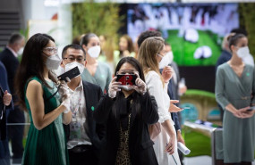 ep congresistas en la xiv edicion del mobile world congress mwc 2021 en el recinto gran via de fira