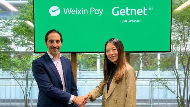 El CEO de Getnet Europe, Rubén Justel, y la directora general de Weixin Pay en EMEA, Vivian Shi. | GETNET ep el ceo de getnet europe ruben justel y la directora general de weixin pay en emea vivian shi