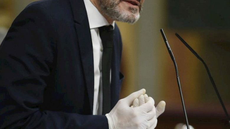 El diputado de Ciudadanos Edmundo Bal interviene este miércoles durante el pleno del Congreso de los Diputados, en Madrid (España), a 13 de mayo de 2020. | Pool ep el diputado de ciudadanos edmundo bal interviene este miercoles durante el pleno del congreso de