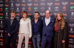 ep el director de cine alejandro amenabar el actor karra elejalde y el elenco de la pelicula