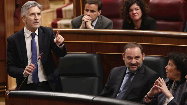 ep el ministro del interior fernando grande -marlaska durante la primera sesion de control al