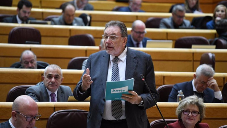 ep el portavoz de junts en el senado josep lluis cleries durante una sesion de control al gobierno ep el portavoz de junts en el senado josep lluis cleries durante una sesion de control al gobierno
