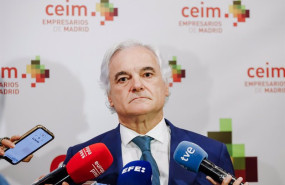 ep el presidente de ceim miguel garrido ofrece declaraciones a los medios durante la clausura de la