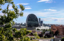 ep fachada del edificio la vela en la ciudad del bbva