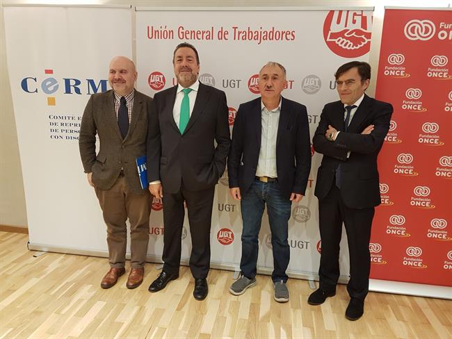 Fundación ONCE, UGT Y CERMI | EUROPA PRESS ep fundacion once ugtcermi