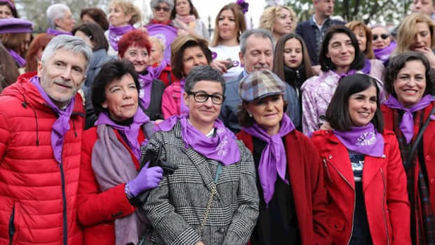 ep i-d el ministro del interior fernando grande-marlaska la ministra de educacion isabel celaa la