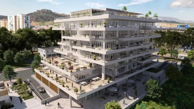 ep imagen del edificio de oficinas noa en malaga de grupo insur