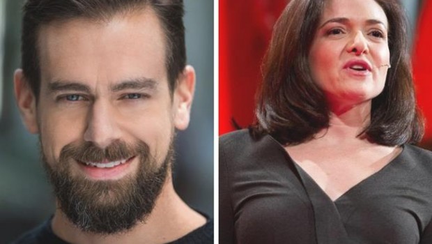ep jack dorsey ceotwitter izq y shery sandberg jefaoperacionesfaceb