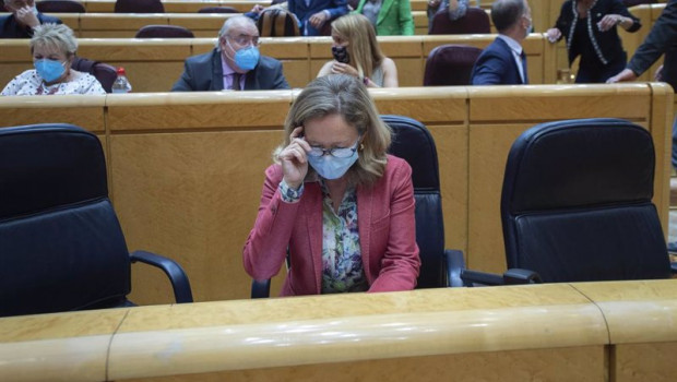 ep la ministra de asuntos economicos y transformacion digital nadia calvino durante una sesion de