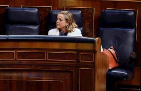 ep la ministra de economia nadia calvino durante el pleno del congreso que debate y vota este