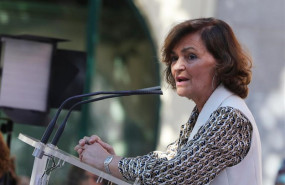 ep la vicepresidenta del gobierno carmen calvo interviene en al acto de clausura del aniversario de