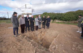 ep las instituciones promotoras del proyecto han asistido al acto de inicio de las obras de la sede