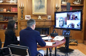 ep los reyes en videconferencia con la secretaria de estado de digitalizacion e inteligencia