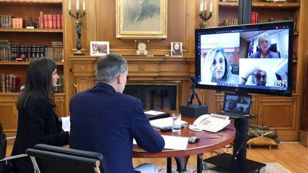 ep los reyes en videconferencia con la secretaria de estado de digitalizacion e inteligencia