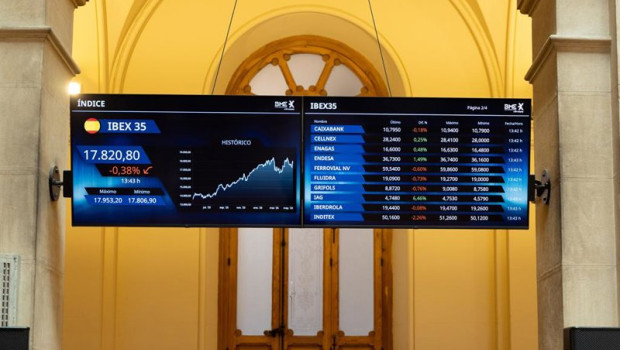 ep paneles informativos en el palacio de la bolsa de madrid a 11 de mayo de 2026 en madrid espana