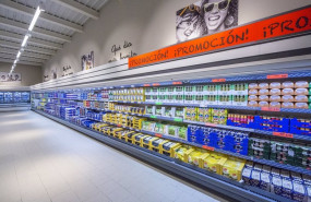 ep productos de nevera en un supermercado lidl