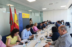ep reunion bilateral espana  marruecos copresidida por la subdelegada del gobierno manuela parralo
