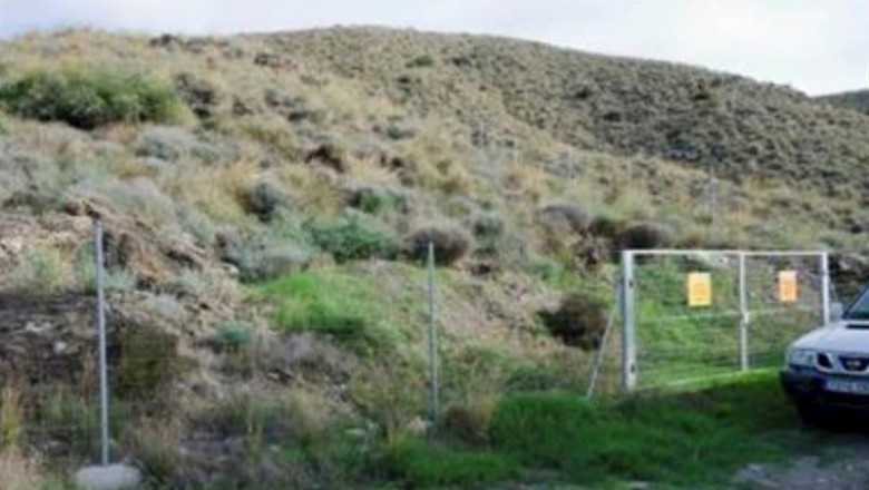 ep vallado en una de las zonas de acceso restringido en palomares cuevas del almanzora almeria