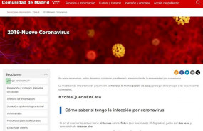 ep web de la comunidad de madrid sobre el coronavirus