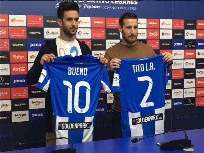 Alberto Bueno y Tito, jugadores del Leganés | EUROPA PRESS ep alberto buenotito jugadoresleganes