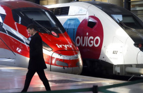 ep archivo   el nuevo tren de alta velocidad ouigo a su llegada a la estacion maria zambrano a 15 de