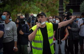 ep archivo el portavoz del sindicato elite taxi tito alvarez durante una protesta ep archivo el portavoz del sindicato elite taxi tito alvarez durante una protesta