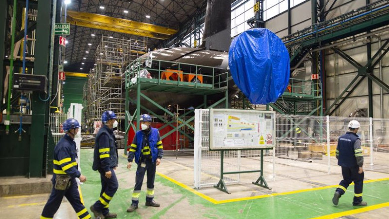 Archivo - Trabajadores en el taller del astillero de Navantia, en Cartagena, Murcia (España). | Europa Press - Archivo ep archivo trabajadores en el taller del astillero de navantia en cartagena murcia espana