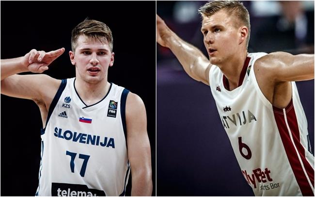 Doncic (Eslovenia) y Porzingis (Letonia) | FIBA ep doncic eslovenia y porzingis letonia
