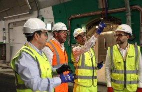 ep el ministro de transportes y movilidad sostenible oscar puente durante la visita a la obra del