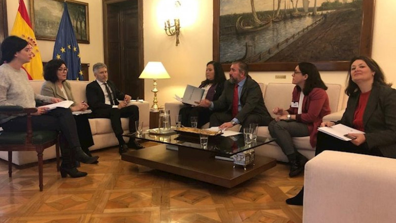 El ministro del Interior, Fernando Grande-Marlaska, confirma a la AVT que no habrá acercamientos en bloque de presos de ETA | AVT ep el ministro del interior fernando grande-marlaska confirma a la avt que no habra acercamientos en