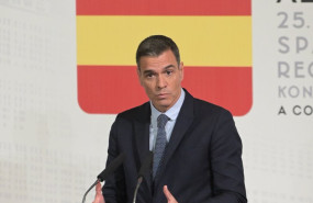 ep el presidente del gobierno pedro sanchez en la rueda de prensa tras la cumbre hispano alemana