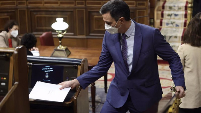 El presidente del Gobierno, Pedro Sánchez, en una sesión plenaria en el Congreso de los Diputados, a 23 de marzo de 2022, en Madrid (España). El pleno está marcado sobre las cuestiones relacionadas con las medidas que piensa adoptar el Gobierno frente a l | Eduardo Parra - Europa Press ep el presidente del gobierno pedro sanchez en una sesion plenaria en el congreso de los diputados a