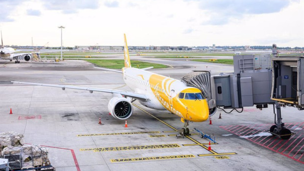 ep el primer embraer e190 e2 de la filial low cost de singapore airlines inicia sus vuelos
