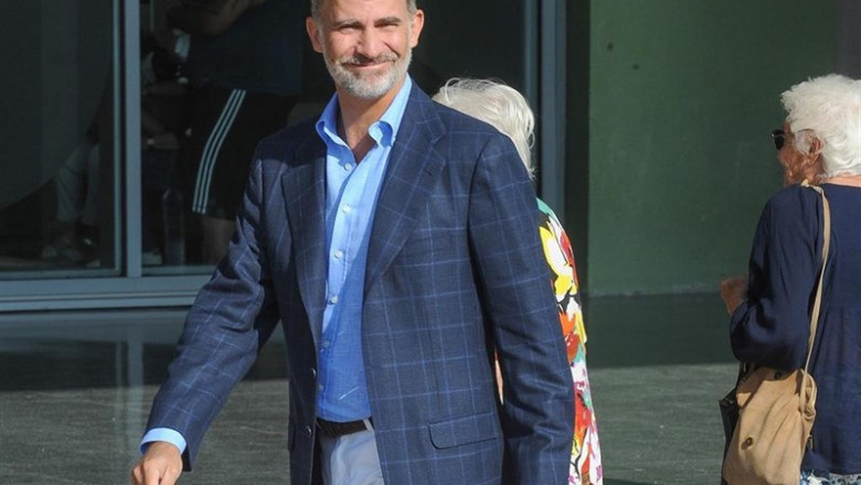 ep el rey felipe vi visitando de nuevo a don juan carlos
